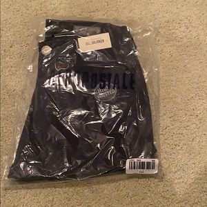Brand new, in package, navy jeggings!